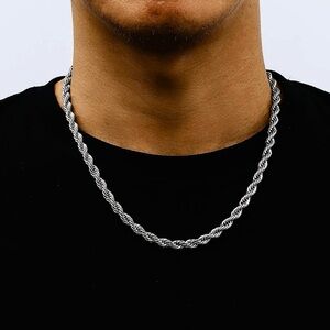 6mm Rope Chains Stainless Steel